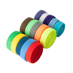SAS Colorful Pure Nylon Self Adhesive Reusable Wrap Pallet <strong>Strap</strong> Belt Super <strong>Elastic</strong> Back to Back <strong>Hook</strong> and <strong>Loop</strong> Cable Ties - Product Image 1