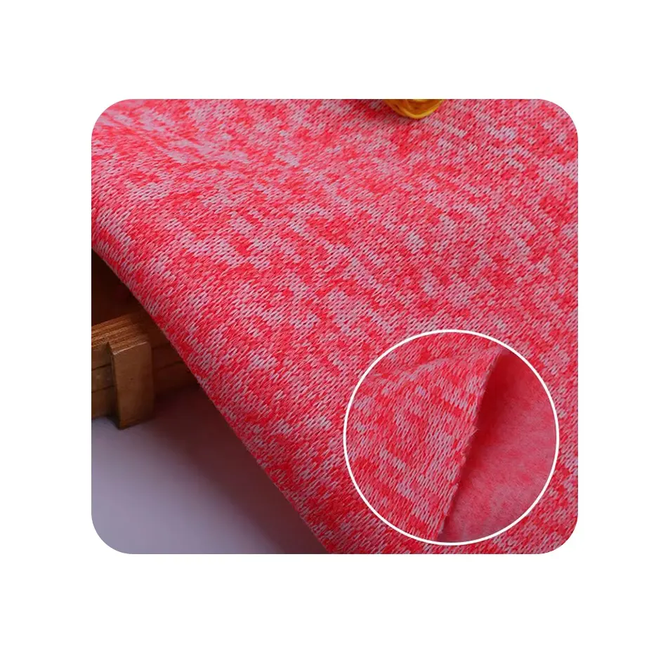 Fabric High Quality Sweater Factory Wholesale High Quality Footer Knit Fleece Women's Underwear Stretch Fabric Polyester Weft JD