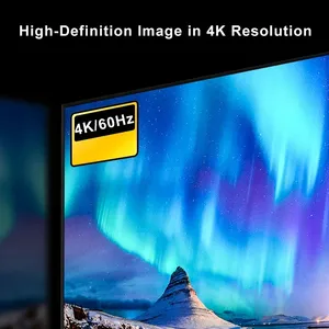 SAMZHE微型至HDMI适配器4K/60hz 3D微型HDMI，适用于GoPro Hero 7覆盆子Pi 4索尼尼康编织HDMI电缆 - Product Image 2