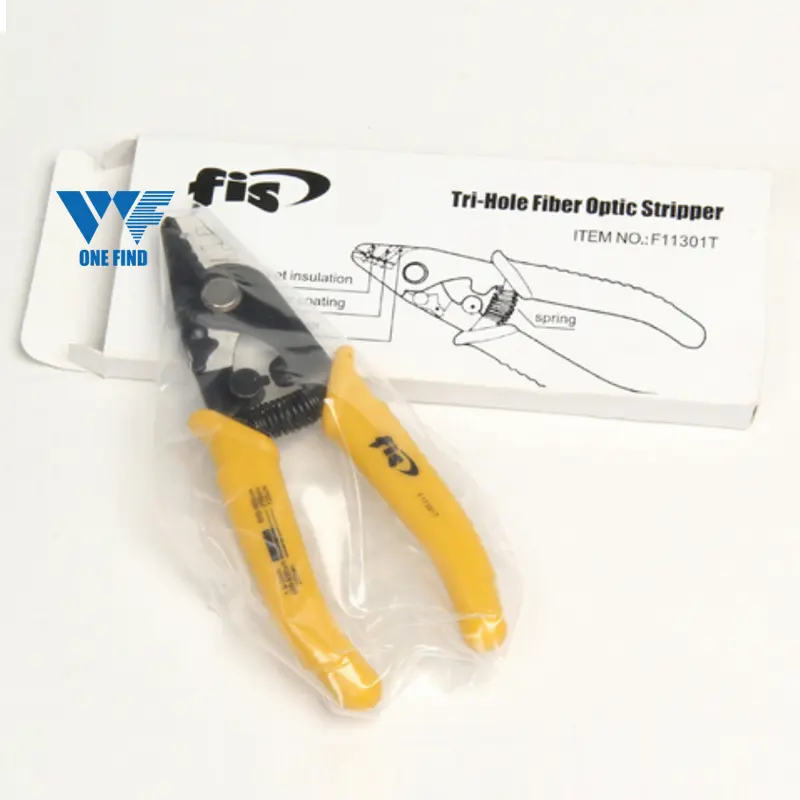 Fiber Optic Cutting Tool F11301T FIS Tri-Hole Fiber Optic Stripper