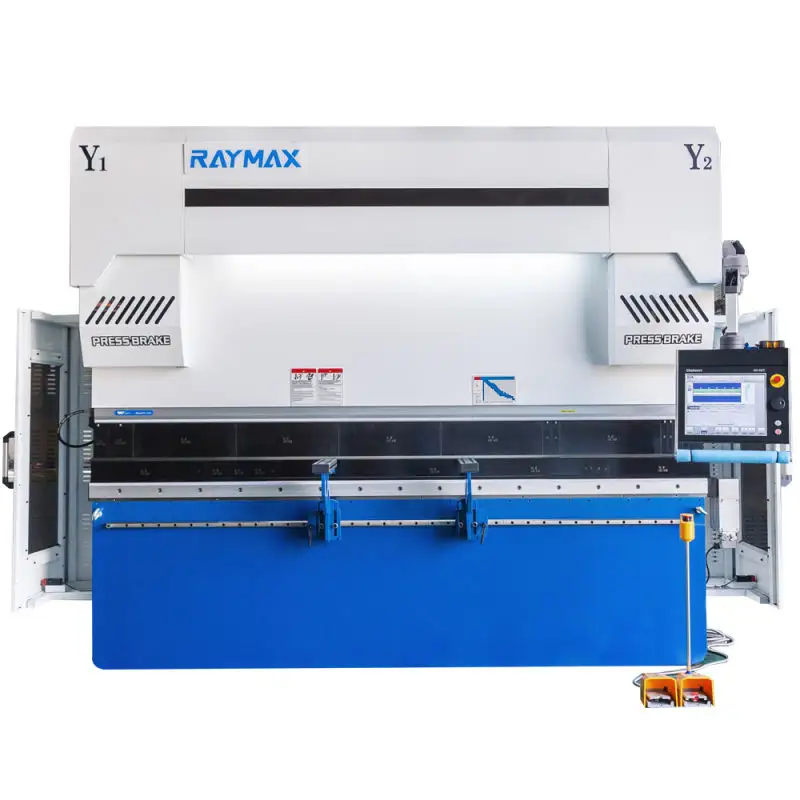 DA66T CNC sistemi 6 + 1 eksen ile RAYMAX marka 100T3200 CNC hidrolik makas pres fiyat