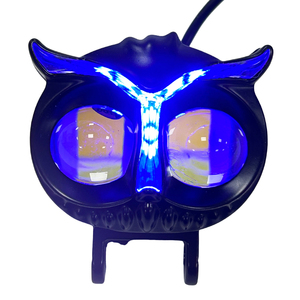 Owl <strong>12</strong> <strong>W</strong> <strong>LED</strong> Motorcycle Fog Light Spotlight Colorful White Yellow Flash IP65 Sanan Chip Material <strong>LED</strong> Modules - Product Image 2