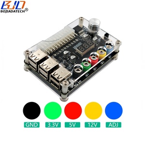 Entrada ATX de 24 pines a 6 * USB 2,0 Hub Breakout Board con perilla de voltaje ajustable compatible con QC 2,0/QC 3,0 Max 3A salida - Product Image 2