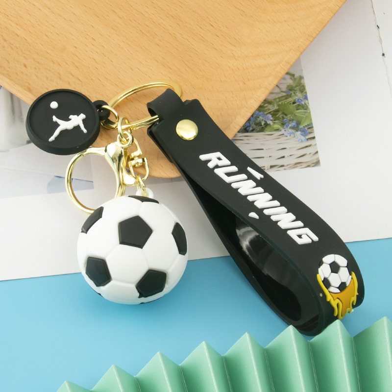 Soft rubber football - black