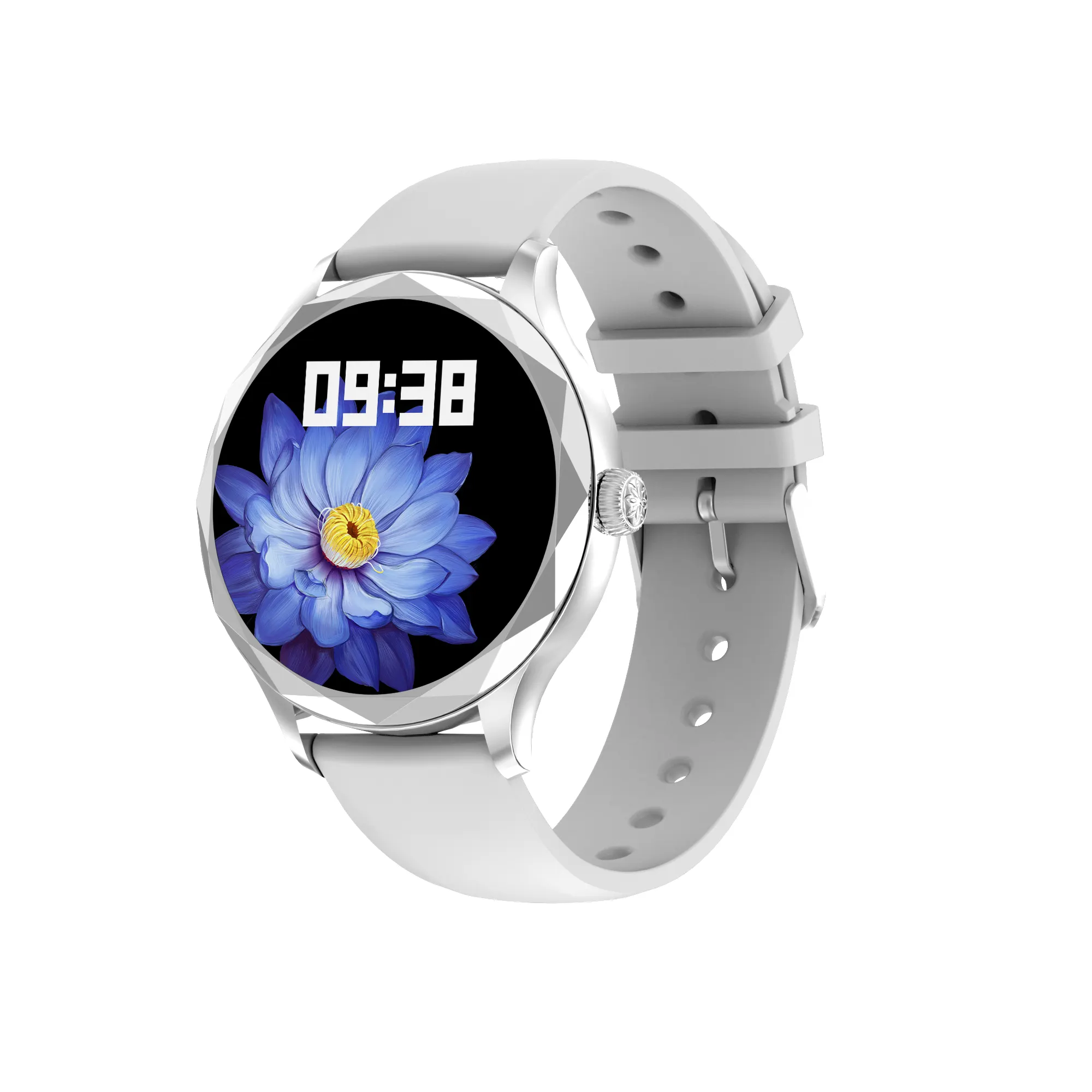 Smochm pantalla AMOLED DT diamante 38mm mujeres reloj inteligente Bluetooth llamada impermeable sangre oxígeno carga inalámbrica para Android Iphone