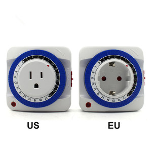 Eu Us 24 ore Timer presa di protezione programma meccanico a risparmio energetico interruttore Timer digitale spina presa a muro spina Timer - Product Image 2