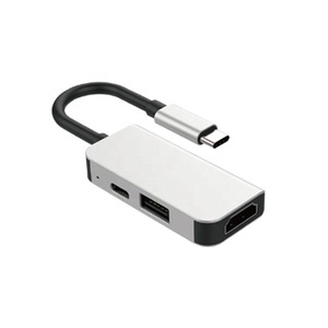 Convertidor de estación de acoplamiento para portátil, divisor 3 en 1, adaptador hub usb c con 4K, HDMI, USB 3,0, todo en uno para ordenador de escritorio - Product Image 2