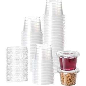Monouso 4 oz trasparente PP contenitore di plastica coperchio per snack cibo succo di Yogurt caffè gelato latte Logo personalizzato salsa tazze