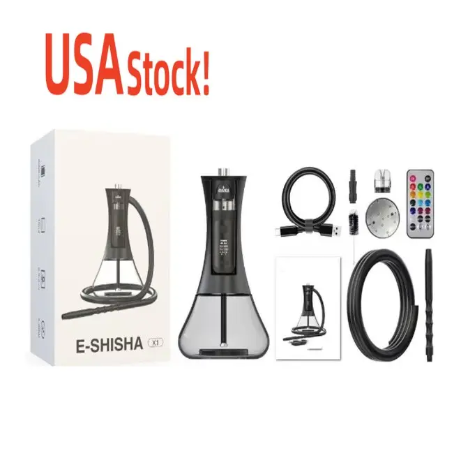 USA-Aktie!!! Neueste anpassen Shisha Shisha tragbare Shisha Shisha Zubehör Set E Pfeife Shisha rauchen elektrische Shisha