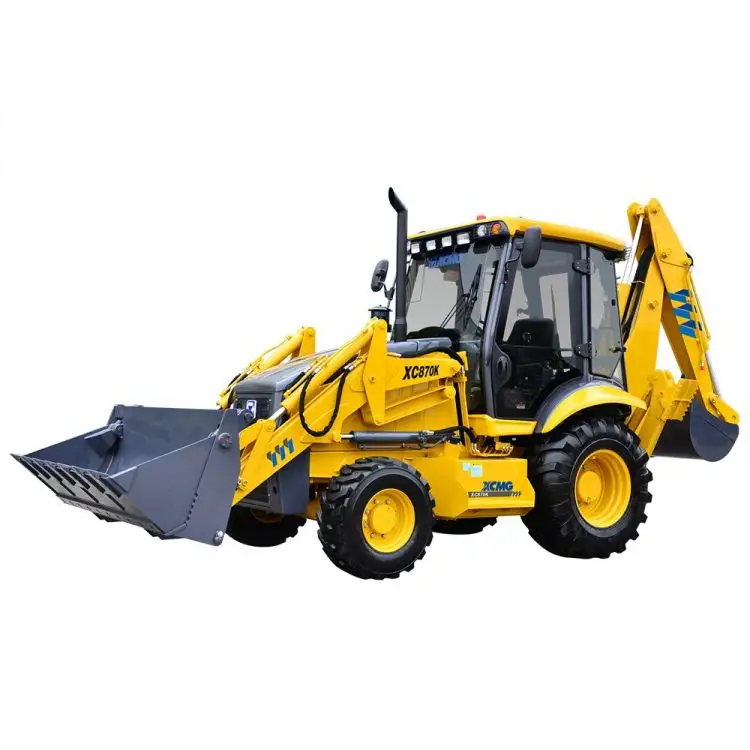 The cheapest price mini 4wd backhoe loader XC870K equip with spare parts for sale