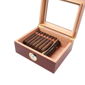 Cigar Humidor Elegant Humidor Humidor with Hygrometer and Humidifier Cedar Lined Cigar Box for Optimal <strong>Humidity</strong> Control - Product Image 3