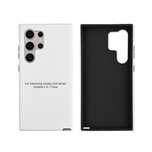 2 in 1 TPU PC <span class=keywords><strong>kaplı</strong></span> kılıf kapak için Samsung Galaxy S24 S23 artı A22 5G not 20 3D boş Film süblimasyon cep telefonu kılıfları
