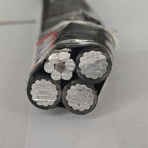 ザンビアXLPE断熱エアルバンドオーバーヘッドケーブル4x10 4x16 4x25 4x35 4x50 4x75mm2 ABCケーブル0.6KVオーバーヘッド電源ケーブル