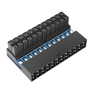 Cheapest Price Dual Psu Power Supply to Sync Starter Extender Card <strong>24Pin</strong> Male 90 Degrees Right Angle <strong>Adapter</strong> - Product Image 1