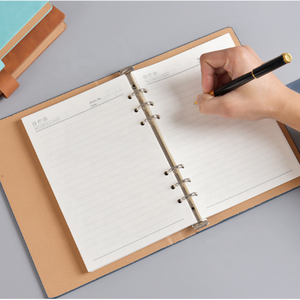 Diary PU Leather Custom Logo Loose-leaf Pu <strong>Note</strong> Books and Journals <strong>Color</strong> Soft Cover <strong>Notebook</strong> - Product Image 6