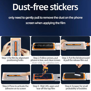 Ez phù hợp với 28 độ chống Spy bụi Tempered Glass Đối với iPhone 15 14 Pro Max sự riêng tư bảo vệ màn hình Applicator cài đặt Kit - Product Image 2