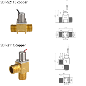 Goldenland 3/8 \ "DC 3V-24V su solenoit valfi 0 ile. -0.8MPa kontrol OEM tuvalet sensörü/akıllı bide için özelleştirilebilir - Product Image 2