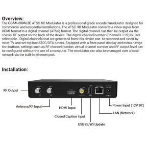 Factory Hot Sales 1CH HD HDMI to Rf QAM ATSC Digital <strong>Encoder</strong> Modulator
