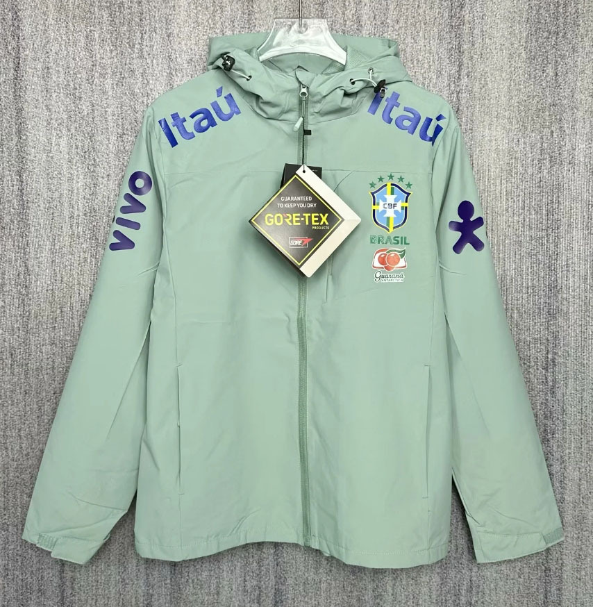 Brazilian light green thin trench coat