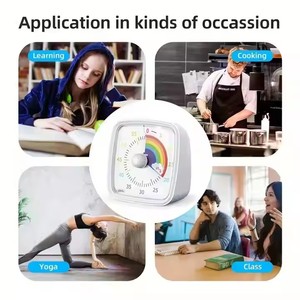 サイレントモードタイム管理ツールCute Rainbow 60 Minute Kidsビジュアルタイマーカウントダウン - Product Image 6