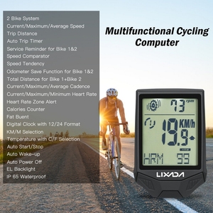 <strong>Cycle</strong> Wireless <strong>Computer</strong> with Heart Rate Sensor Multifunctional Rainproof <strong>Cycle</strong> <strong>Computer</strong> with Backlight LCD