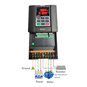 ベクトル制御3 hp周波数変換器2.2kw単相vfd220V230V小型モーター用周波数インバーター - Product Image 3
