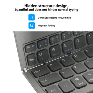 Factory Wholesale Portable Mini Foldable <strong>Bluetooth</strong> <strong>Keyboard</strong> USB Interface New Multi-System Wireless Touchpad for PC &amp; Laptop - Product Image 5