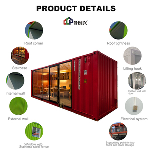 Chống động đất và chống gió có thể mở rộng vận chuyển container nhà quán cà phê nhà hàng - Product Image 3