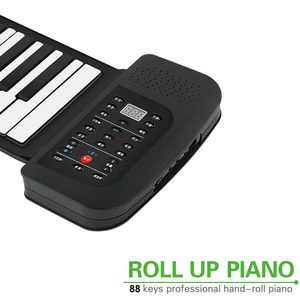 China Feito venda quente dobrável silicone portátil teclado macio mão rolou órgão 88 teclas piano eletrônico digital