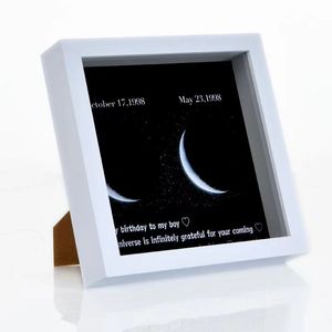 Đen Trắng óc chó Gỗ MDF trang trí nghệ thuật hình ảnh khung ảnh sâu <span class=keywords><strong>3D</strong></span> hộp bóng khung với plexiglass - Product Image 2