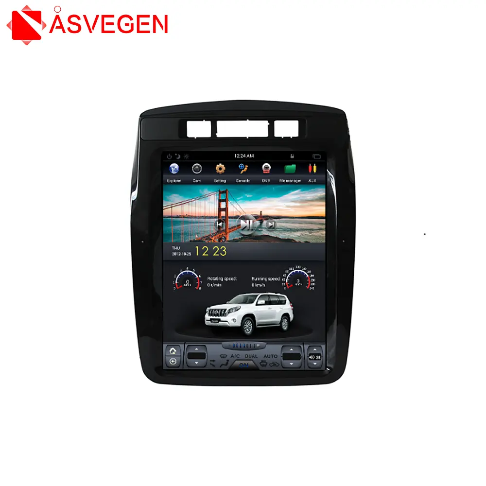 Verticale screen android 8.1 tesla stijl auto dvd radio stereo speler voor VW Volkswagen Touareg 2010-2017 gps navigatie