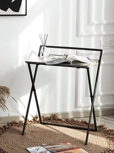 <strong>Computer</strong> Desk <strong>Installation</strong> Free Folding <strong>Table</strong> Home Office Desk Small Writing and Reading Desk Student Study <strong>Table</strong> With Shelf - Product Image 3