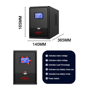 Extra Long 5-Hour Backup Uninterruptible Power Supply (UPS) with LCD Display Single Phase <strong>Input</strong> <strong>Output</strong> for Security <strong>Camera</strong> - Product Image 4