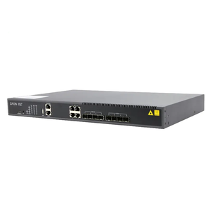 Vicenray 4 PON GPON OLT mit 1:128 Teilung verhältnis Dual AC Power 4 PON Ports 4GE RJ45 Uplink Port 10G GEPON OLT für den Netzwerk gebrauch - Product Image 3