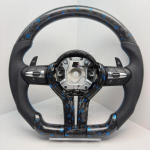 Vô lăng thể thao M Sport bằng sợi carbon xanh lam dành cho BMW F10 F15 F20 F22 F30 F32 F36 M4 F82 M3 F80 E87 E90 E92 E60 - Product Image 1