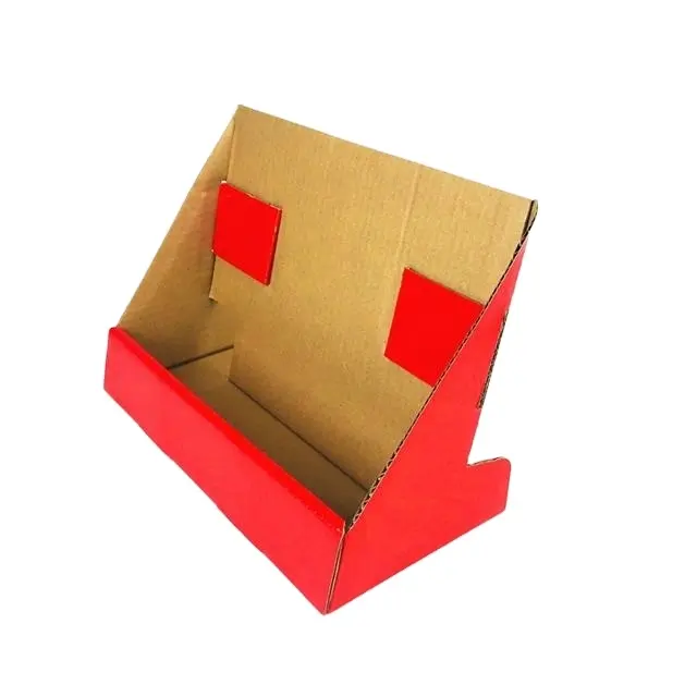 กล่อง2024กระดาษลูกฟูกขนาดเล็กพิมพ์ลายเคาน์เตอร์ด้านบนกล่องกระดาษลูกฟูกสำหรับร้านค้าปลีก pre ROLL Store กล่องกระดาษแข็งแบบกำหนดเอง