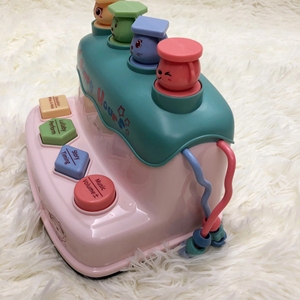 光と音楽を備えた電気赤ちゃんのおもちゃ学習機、発達学習初期教育玩具 - Product Image 4