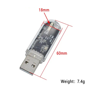 Roarkit USB NRF24L01 2.4Gワイヤレスデータ伝送モジュール2.4GHzNRF24L01アップグレードバージョンTTLNRF24L01 Arduino用 - Product Image 5
