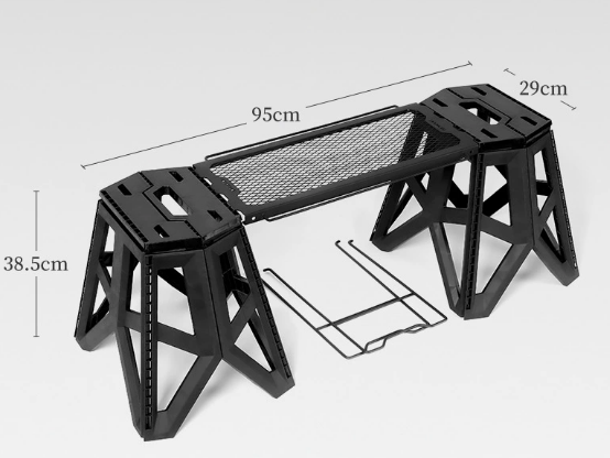 Black Table+2Chair