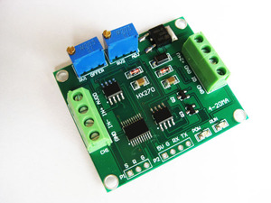 Kleines Vollbrücken-Wägezellen verstärker modul Elektronik waage Sender Gewichts sensor Signal wandler 4-20mA 0-10V Ausgang - Product Image 3