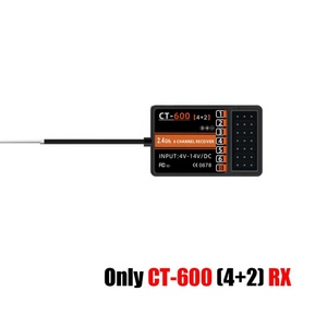 CT-600 CT400 6CH 4CH 2.4GHz无线电系统发射器遥控器，带CT-600 6通道接收器，用于遥控汽车船坦克 - Product Image 5