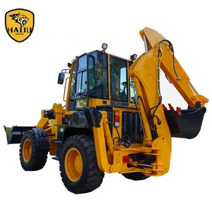 HAIJU Newest Yellow Backhoe Loader WZ40-30 Hydraulic Multi <strong>Functional</strong> Front Loader Backhoe Digger 4x4WD With Factory Price - Product Image 3