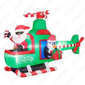 Đồ trang trí Giáng sinh bơm hơi ngoài trời có hình ông già Noel, người tuyết, cây thông dành cho trường học, trung tâm thương mại, sân vườn. - Product Image 4