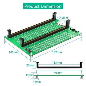 DDR5 RDIMM/UDIMM Speichertester, Desktop-Computer DDR5 Speicher-Testkarte mit LED-Anzeigen für Desktop-Computer Laptop