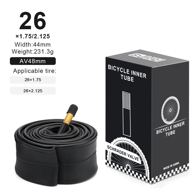 negro 26x1,75-2,125 AV48mm