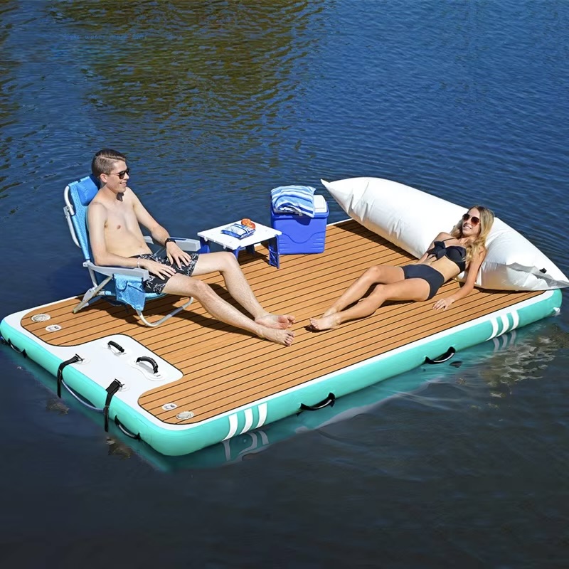 Planche flottante antidérapante eva blanche-232m 5-6 personnes