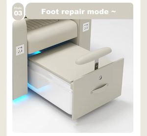 Profesyonel tırnak salonu Spa hiçbir sıhhi tesisat lüks küçük pembe deri taşınabilir geri çekilebilir pedikür sandalyeler ile masaj - Product Image 5