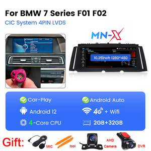 Navifly Shenzhen araba ses radyo Dvd OYNATICI BMW 7 serisi F01 F02 nnbt araba Stereo Usb Aux ekran Android WiFi 4G - Product Image 4