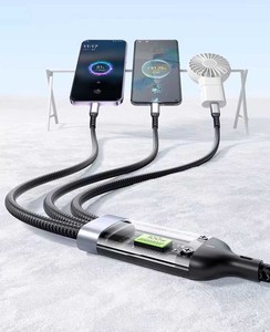手机微型<span class=keywords><strong>usb</strong></span> C型发光二极管灯多功能充电器3合1智能手机<span class=keywords><strong>USB</strong></span>充电线