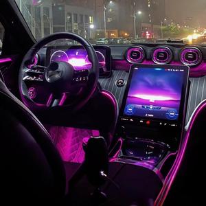 Yeni durum 256-renk RGB ortam LED şerit ışık 6-in-1 22-in-1 araba ışık BMW 12V için LED şerit ışık arabalar için - Product Image 5